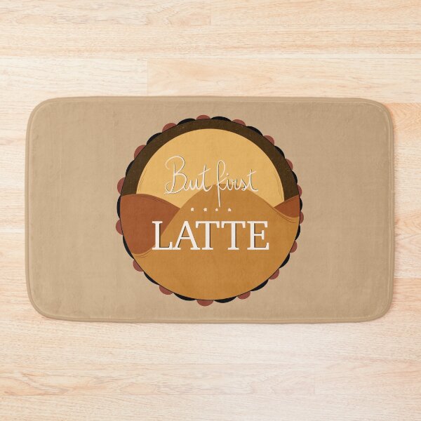 Item preview, But First Latte Handwritten Circle Design designed and sold by bubblyshades.