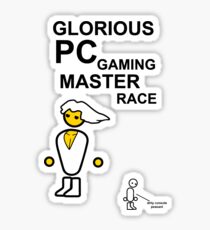 Glorious PC gaming master race Sticker