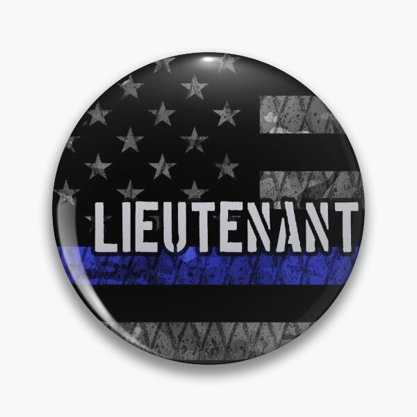 Item preview, Lieutenant Thin Blue Line Distressed Flag designed and sold by Jared Davies.