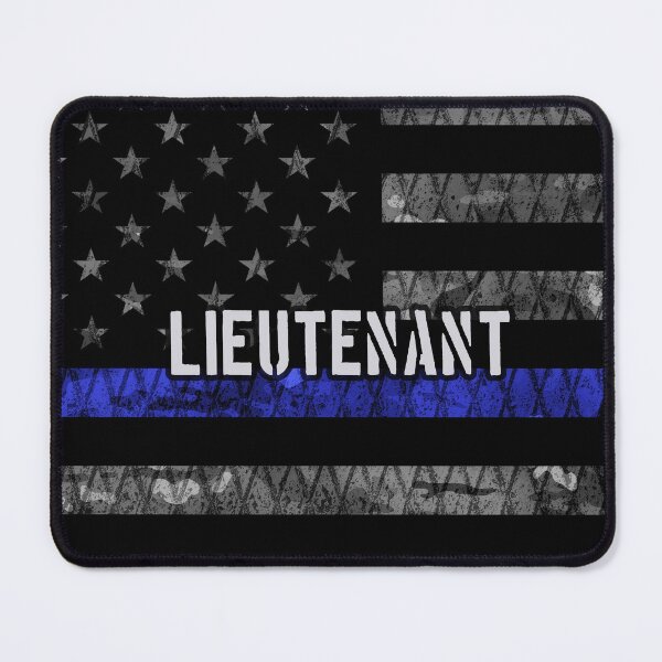 Item preview, Lieutenant Thin Blue Line Distressed Flag designed and sold by Jared Davies.