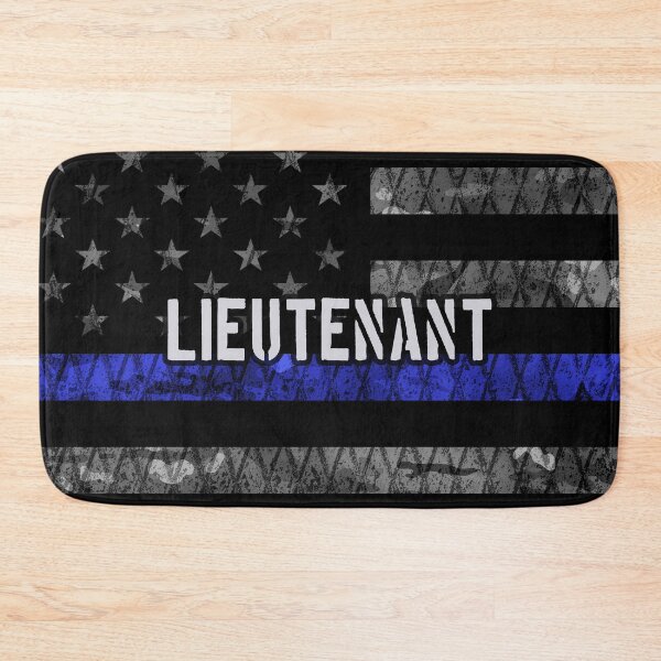 Item preview, Lieutenant Thin Blue Line Distressed Flag designed and sold by Jared Davies.