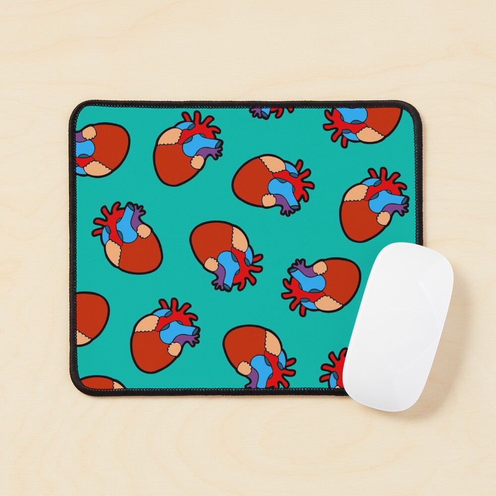 Anatomical Heart Pattern Mouse Pad