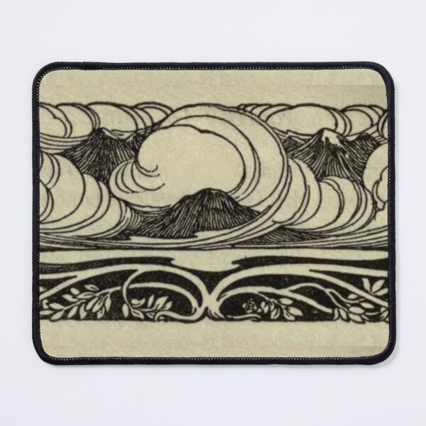 Item preview, Art Nouveau Mountains designed and sold by BlueSpecsStudio.