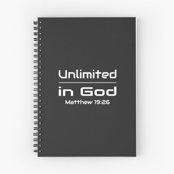 Item preview, Christian Design - Unlimited in God - Bible Verse Matthew 19:26 designed and sold by simplydesignart.