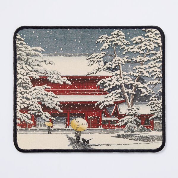 Item preview, Snow at the Zojoji Temple by Kawase Hasui designed and sold by ArtExpression.
