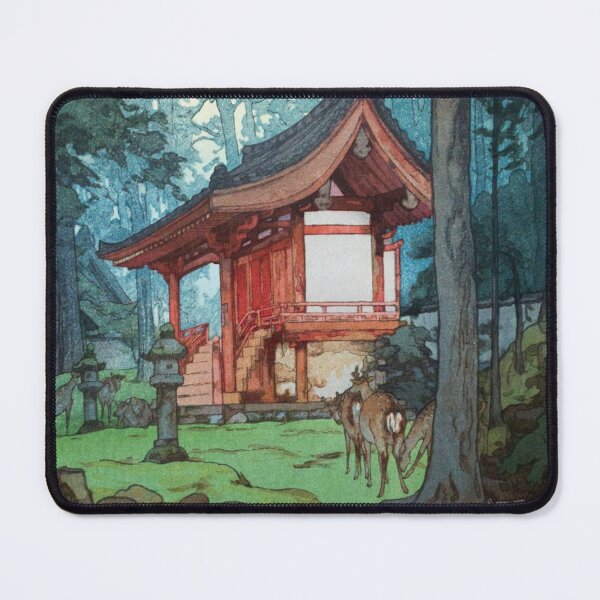 Item preview, Temple in the Woods by Yoshida Hiroshi designed and sold by ArtExpression.