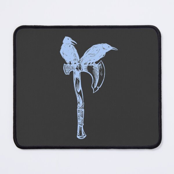 Item preview, Two crows on an ax Hugin Munin Norse mythology designed and sold by Midgardr.