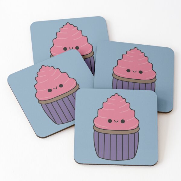 Item preview, Cute Strawberry Cupcake - Kawaii Cupcake designed and sold by KawaiiByDice.