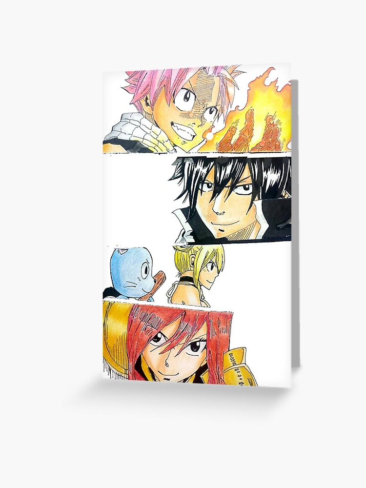 Natsu Dragneel Fairytail | Dragon ball Tshirt | Greeting Card