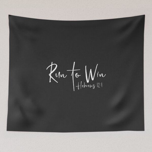 Item preview, Christian Design - Run to Win - Hebrews 12 verse 1 designed and sold by simplydesignart.