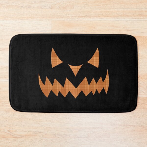 Item preview, Halloween Jack O Lantern Pumpkin in Orange Plaid designed and sold by ShowMePrints.