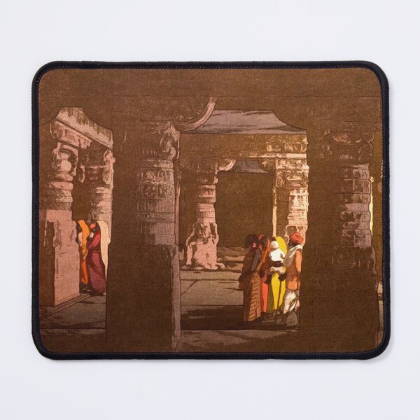 Item preview, Cave Temple in Ellora by Yoshida Hiroshi designed and sold by ArtExpression.