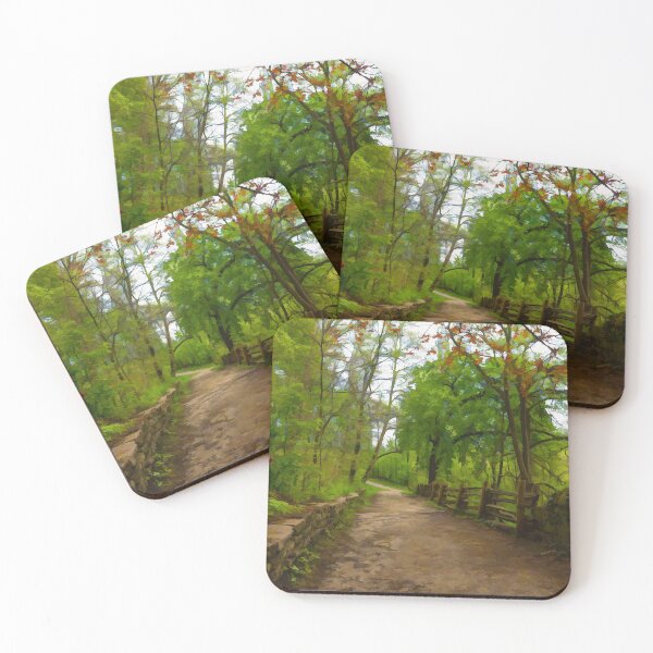 Item preview, Dreamy Forest Road With Flowers - Impressions Of Spring designed and sold by Georgia Mizuleva.