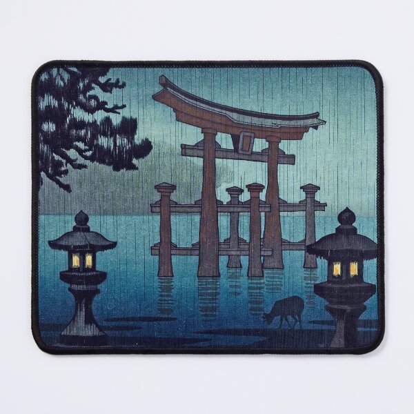 Item preview, Miyajima in Rain by Tsuchiya Koitsu designed and sold by ArtExpression.