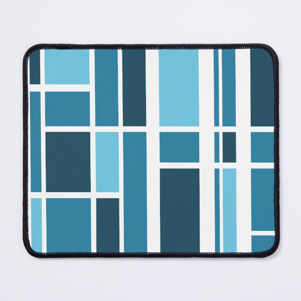 Item preview, Blue Shades Rectangles Pattern designed and sold by bubblyshades.