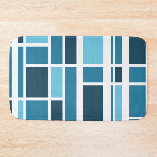 Item preview, Blue Shades Rectangles Pattern designed and sold by bubblyshades.