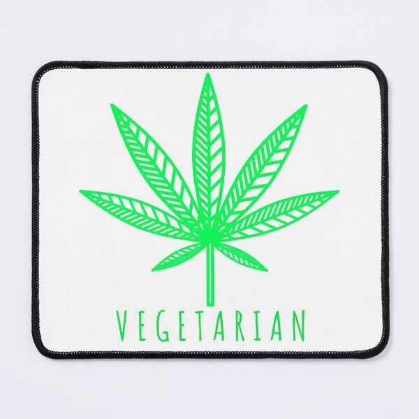 Item preview, VEGETARIAN CANNABIS GREEN DESIGN designed and sold by WeedHighLife.
