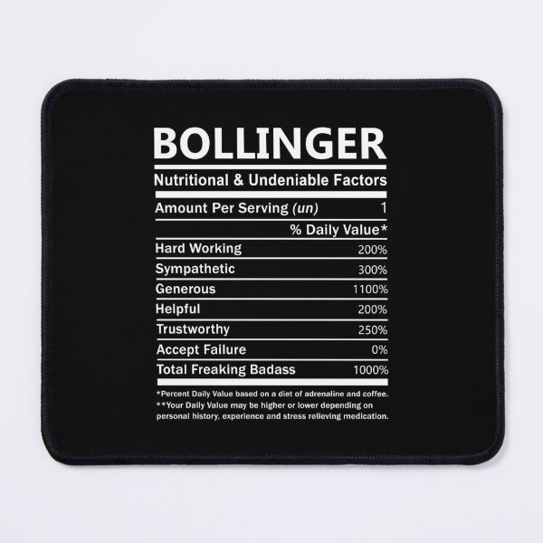 Item preview, Bollinger Name T Shirt - Bollinger Nutritional And Undeniable Factors Gift Item Tee designed and sold by ueenanerne.