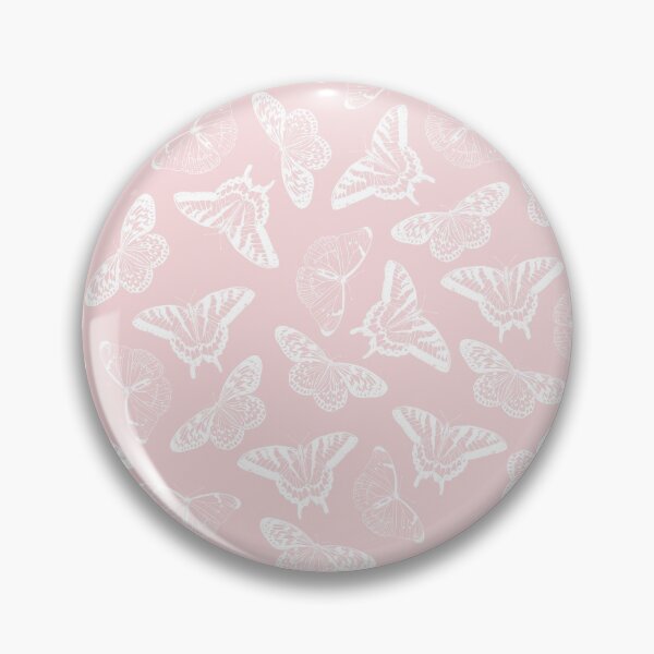 Aperçu de l'œuvre Conception rose élégante de papillons blancs créée et vendue par NdesignTrend.