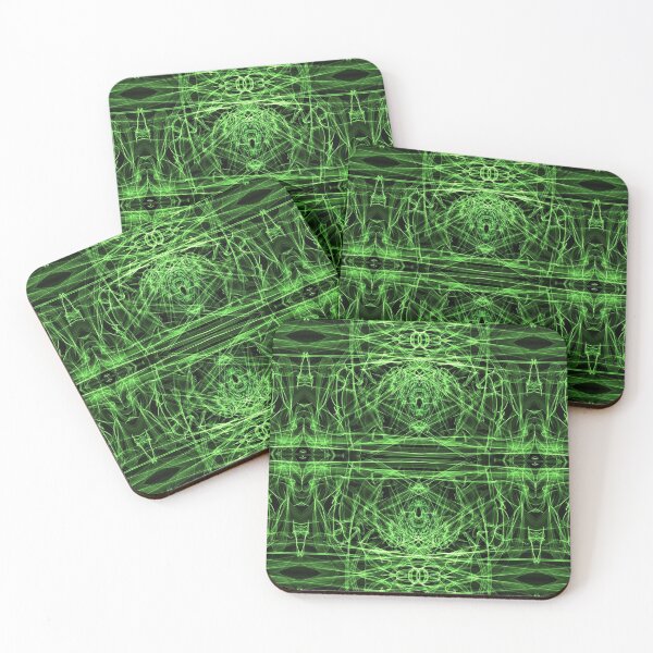 Item preview, Liquid Light Series #46 ~ Green Abstract Fractal Pattern designed and sold by Ascension Vibrations.