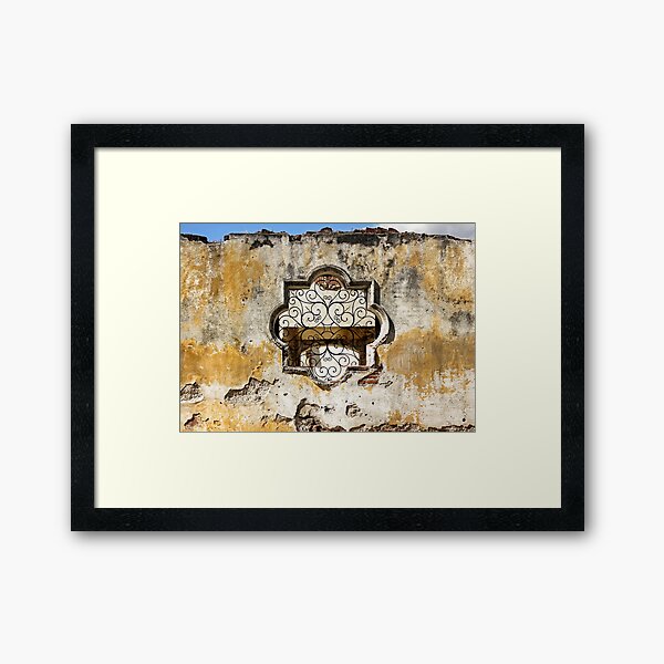Crumbling Walls of Antigua Framed Art Print