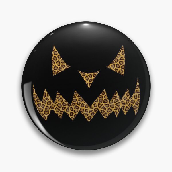Item preview, Halloween Jack O Lantern Pumpkin in Cheetah Leopard Print designed and sold by ShowMePrints.