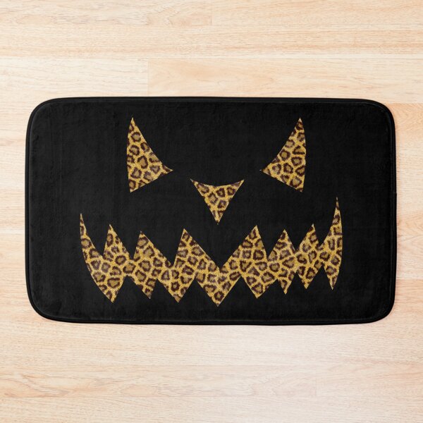 Item preview, Halloween Jack O Lantern Pumpkin in Cheetah Leopard Print designed and sold by ShowMePrints.