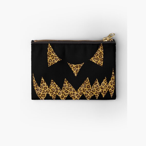 Item preview, Halloween Jack O Lantern Pumpkin in Cheetah Leopard Print designed and sold by ShowMePrints.