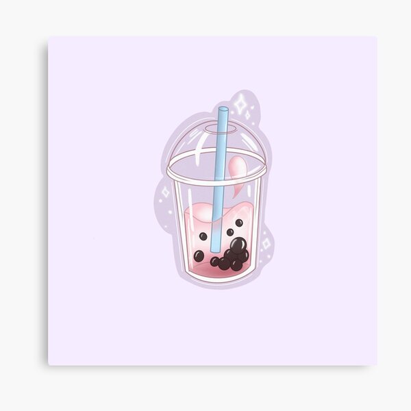 Cute bubble tea Canvas Print