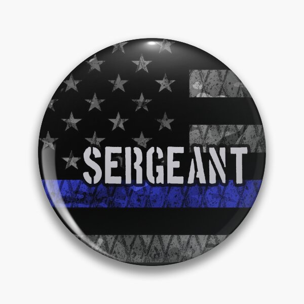 Item preview, Sergeant Thin Blue Line Distressed Flag designed and sold by Jared Davies.