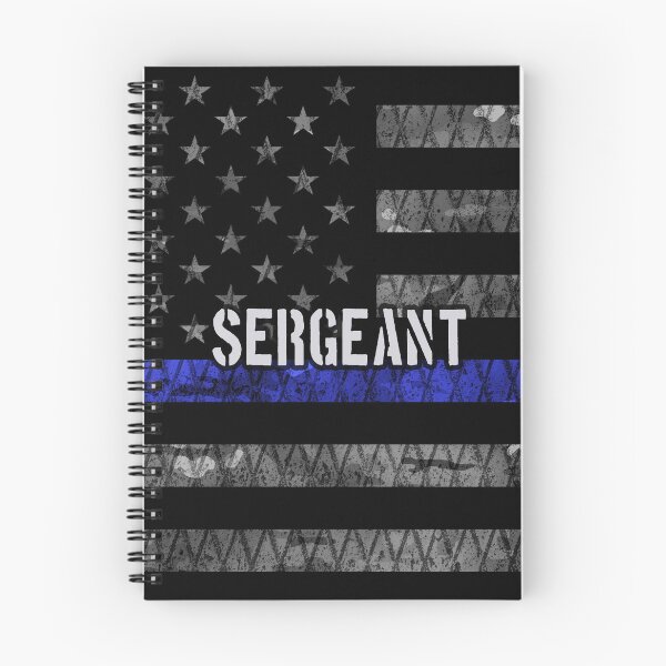 Item preview, Sergeant Thin Blue Line Distressed Flag designed and sold by Jared Davies.