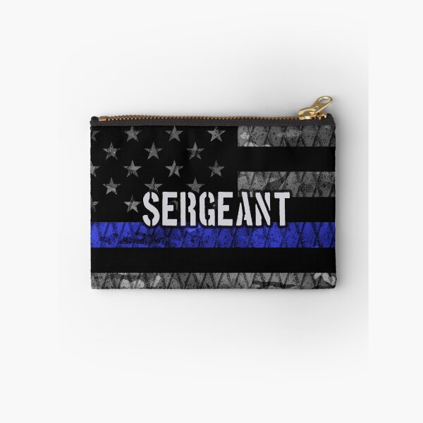 Item preview, Sergeant Thin Blue Line Distressed Flag designed and sold by Jared Davies.
