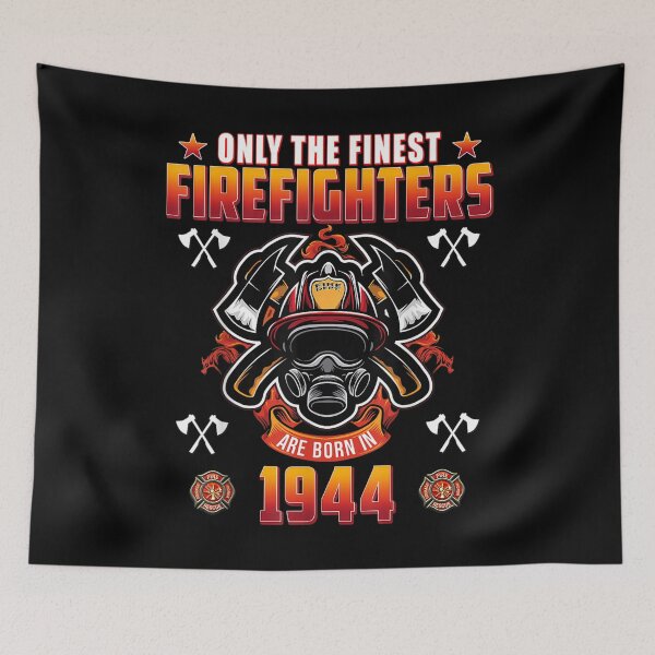 Item preview, 77 Year Old Firefighter Born in 1944 Vintage 77 Birthday  designed and sold by CuthbertShop.