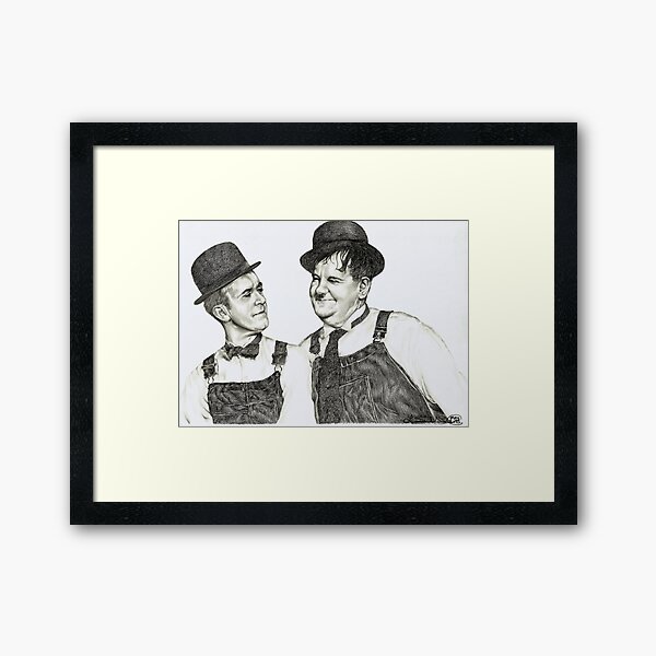 'Tell me that again Ollie' Framed Art Print