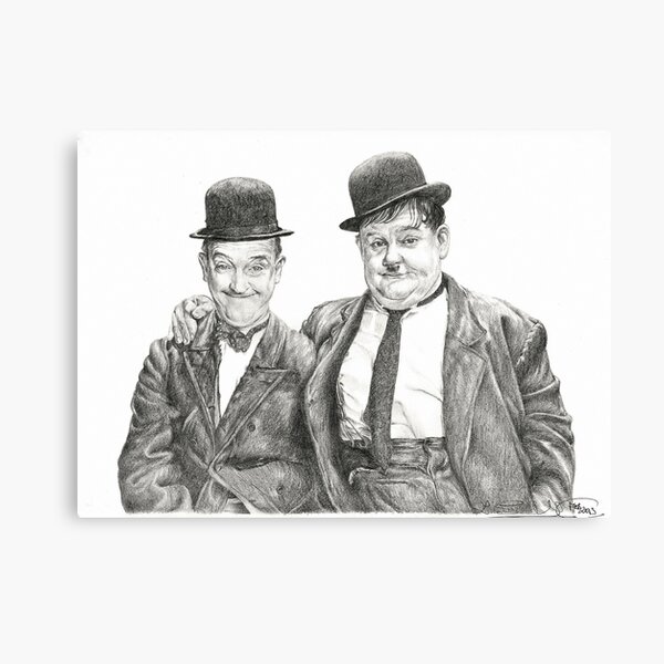 Mr Laurel & Mr Hardy Canvas Print
