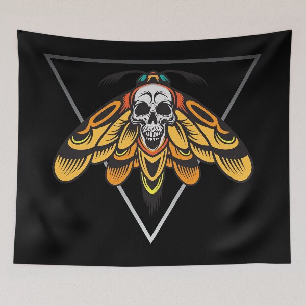 Item preview, Death Moth in triangle designed and sold by blackdogshop.
