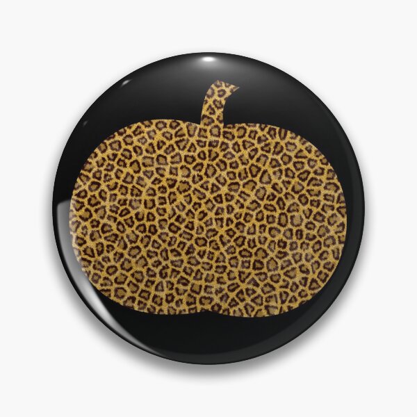 Item preview, Halloween Pumpkin in Cheetah Leopard Print designed and sold by ShowMePrints.