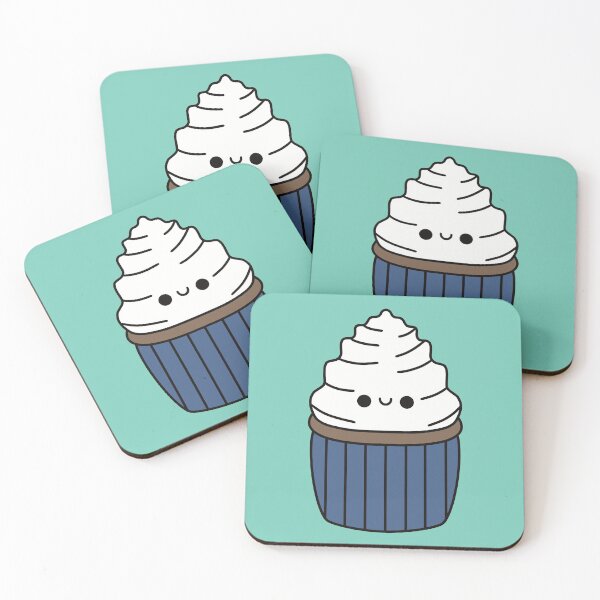 Item preview, Cute Vanilla Cupcake - Kawaii Cupcake designed and sold by KawaiiByDice.