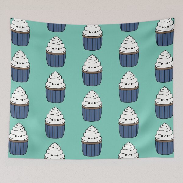Item preview, Cute Vanilla Cupcake - Kawaii Cupcake designed and sold by KawaiiByDice.