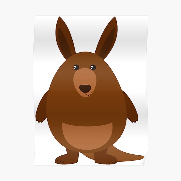 Cute Cartoon Kangaroo Posters for Sale | Redbubble Cute Cartoon Kangaroo Posters for Sale | Redbubble