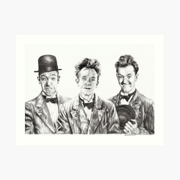 The Funny Faces of Stan Laurel Art Print
