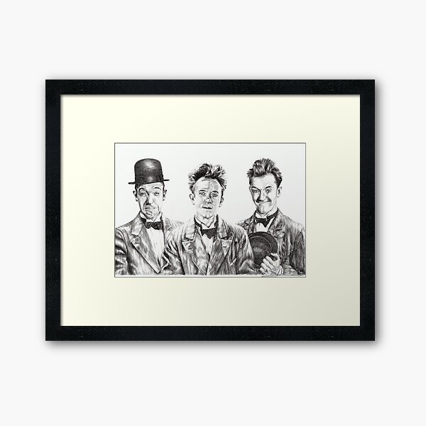 The Funny Faces of Stan Laurel Framed Art Print