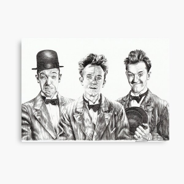 The Funny Faces of Stan Laurel Canvas Print