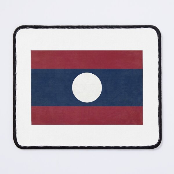 Item preview, Laos Flag designed and sold by Finding Fortuity.