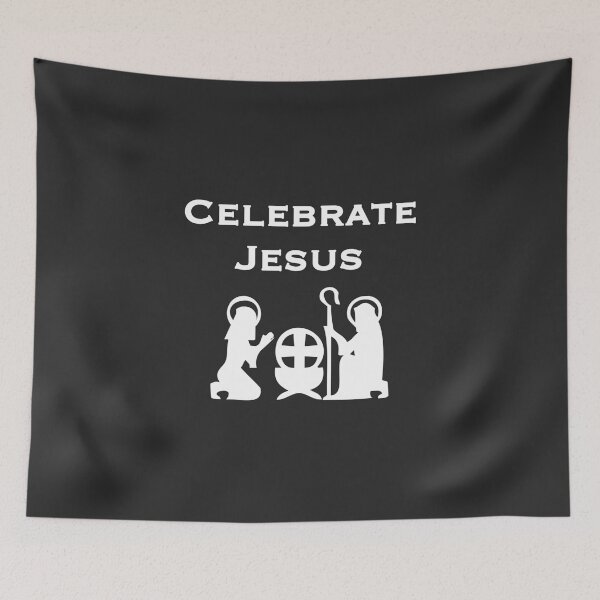Item preview, Christian Christmas Design - Celebrate Jesus - Nativity Scene designed and sold by simplydesignart.