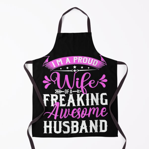 Item preview, Womens I'm A Proud Wife Of A Freaking Awesome Husband Humor Funny V-Neck  designed and sold by CuthbertShop.