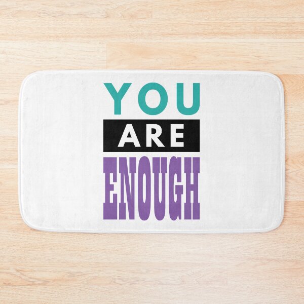 Item preview, You are Enough Purple and Teal designed and sold by HermitAlley.