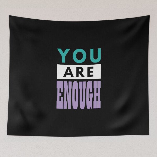 Item preview, You are Enough Purple and Teal designed and sold by HermitAlley.