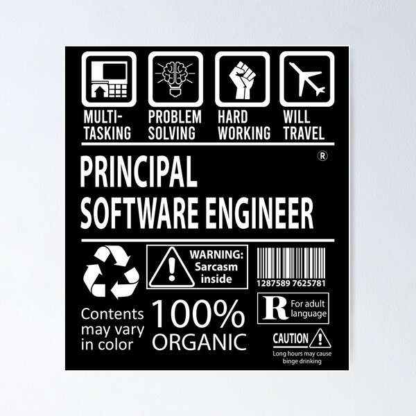 Artikel-Vorschau von Principal Software Engineer T-Shirt - Multitasking Job Geschenkartikel Tee, designt und verkauft von ownjuliann.