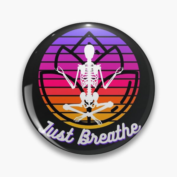 Item preview, Sunset Halloween Meditating Skeleton Freaky Yoga designed and sold by Vibbin4Life33.
